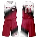 Custom Basketball Jersey Suit Men Women Youth Kids Kit Personized Name Number Jersey/Shorts Uniform Boys Girls Fans Gift