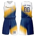 Custom Basketball Jersey Suit Men Women Youth Kids Kit Personized Name Number Jersey/Shorts Uniform Boys Girls Fans Gift
