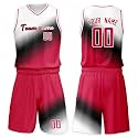 Custom Basketball Jersey Suit Men Women Youth Kids Kit Personized Name Number Jersey/Shorts Uniform Boys Girls Fans Gift