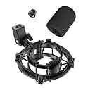 Custom Built Shock Mount with Pop Filter for AT2020 Microphones, Pro