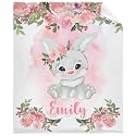 Custom Bunny Blankets Custom Baby Blanket for Girls Boy