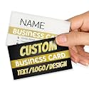 Custom Business Cards Personalized Business Cards for Small Business, 3.5" x 2" Double-Sided Printable - Waterproof, 100 200 500 1000 Business Cards with Logo/Image/Text Thank You Cards