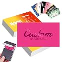 Custom Business Cards, Personalized Card with Logo, Text, Name