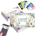 Custom Business Cards, Personalized Card with Logo, Text, Name