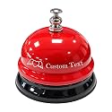 Custom Call Bell Personalized Service Desk Bell with Name Icon for Teacher