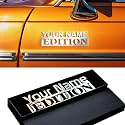 Custom Car Emblem Gift for Cars Lovers, Personalized Vechicle Gifts Race Sign Truck Letter 3D Customized Badges for Boats Motorbike Side Rear Front Hood Trunk Door (03- Edition)