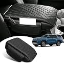 Custom for Center Console Cover 2025 2026 Toyota 4runner Armrest Cover Accessories PU Leather Armrest Seat Box Cover Protector with Pockets Storage Bag