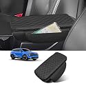 Custom for Center Console Cover Kia Sportage(NQ5) 2023-2026 Armrest Cover Accessories PU Leather Armrest Seat Box Cover Protector with Pockets Storage Bag