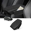 Custom for Center Console Cover Outback 2020-2025 2026 Armrest Cover Accessories PU Leather Armrest Seat Box Cover Protector with Pockets Storage Bag