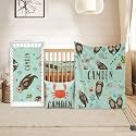 Custom Crib Bedding Set for Boys Girls Gifts Marine Animals Color20