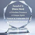Custom Crystal Awards and Trophies – Personalized Engraved Glass Plaques for Employee Recognition, Appreciation, Farewell, Retirement, Coworker Gifts, Sports Achievements