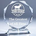 Custom Crystal Awards and Trophies – Personalized Engraved Glass Plaques for Employee Recognition, Appreciation, Farewell, Retirement, Coworker Gifts, Sports Achievements