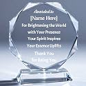 Custom Crystal Awards and Trophies – Personalized Engraved Glass Plaques for Employee Recognition, Appreciation, Farewell, Retirement, Coworker Gifts, Sports Achievements