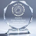 Custom Crystal Awards and Trophies – Personalized Engraved Glass Plaques for Employee Recognition, Appreciation, Farewell, Retirement, Coworker Gifts, Sports Achievements