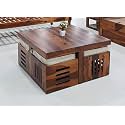 Custom Decor Solid Sheesham Wood Coffee Table