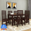 Custom Decor Solid Wood 6 Seater Dining Set