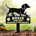 Custom Dog Grave Marker Outdoor, Personalized Metal Pet Memorial Grave
