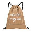 Custom Drawstring Bags with Logo Name Text Oxford Cloth Personalized Drawstring Backpack Waterpoof Customized Drawstring Pockets Cinch Sack for Gym, Outdoor, Indoor, Sports, 1 Pack