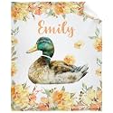 Custom Duck Blankets Custom Baby Blanket for Girls Boy