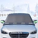 Custom fit for Toyota Windshield Snow Covers, 8 Layers WAaterproof Windproof Protection, Frost Defense, Ice, Sun, Snow, UV, Designed for Toyota Accessories. (for Toyota Yaris)