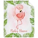 Custom Flamingo Blankets Custom Baby Blanket for Girls Boy