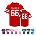 Custom Football Jersey Personalized Team Name Number Logo Customized Shirt for Men Youth Women Kids