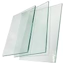 Custom Glass Cut to Size 1/8" 5/32" 3/16" 1/4" 3/8" Thickness for Tabletop, Shelves, Doors, Windows - Strong Tempered Glass - Clear White