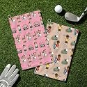 Custom Golf Towel Personalized Funny Golf Towels with Name Text Photo Golf Gifts for Men Women Dad Husband Golfer
