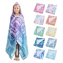 Custom Hooded Beach Towel for Kids, Purple Gradient 30x50 in Bath Swim Wrap