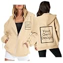 Custom Jackets Design Your Own Full Zipper Hooded Sweatshirt Custom Sweatshirt T Shirts Add Your Own Text or Picture
