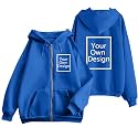 Custom Jackets Design Your Own Full Zipper Hooded Sweatshirt Custom Sweatshirt T Shirts Add Your Own Text or Picture