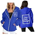 Custom Jackets Design Your Own Full Zipper Hooded Sweatshirt Custom Sweatshirt T Shirts Add Your Own Text or Picture