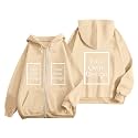 Custom Jackets Design Your Own Full Zipper Hooded Sweatshirt Custom Sweatshirt T Shirts Add Your Own Text or Picture