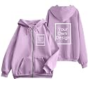 Custom Jackets Design Your Own Full Zipper Hooded Sweatshirt Custom Sweatshirt T Shirts Add Your Own Text or Picture