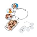 Custom Keychain with Picture Engraving Keychains Gifts for Men Women