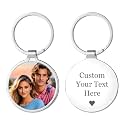 Custom Keychain with Picture Engraving Keychains Gifts for Men Women
