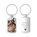Custom Keychain with Picture Engraving Keychains Gifts for Men Women