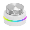 Custom Knob USB C Controller RGB Light Volume Control for PC Laptop Tablet Multifunctional Controller for iOS White