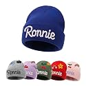 Custom Name Baby Beanie for Boys Girls, Personalized Knit Toddler Winter Hat for Kids, Hand Embroidered Winter Hat, Baby Gift