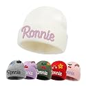 Custom Name Baby Beanie for Boys Girls, Personalized Knit Toddler Winter Hat for Kids, Hand Embroidered Winter Hat, Baby Gift