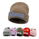 Custom Name Baby Beanie for Boys Girls, Personalized Knit Toddler Winter Hat for Kids, Hand Embroidered Winter Hat, Baby Gift
