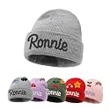 Custom Name Baby Beanie for Boys Girls, Personalized Knit Toddler Winter Hat for Kids, Hand Embroidered Winter Hat, Baby Gift