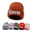 Custom Name Baby Beanie for Boys Girls, Personalized Knit Toddler Winter Hat for Kids, Hand Embroidered Winter Hat, Baby Gift