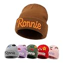 Custom Name Baby Beanie for Boys Girls, Personalized Knit Toddler Winter Hat for Kids, Hand Embroidered Winter Hat, Baby Gift