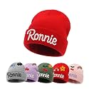 Custom Name Baby Beanie for Boys Girls, Personalized Knit Toddler Winter Hat for Kids, Hand Embroidered Winter Hat, Baby Gift