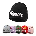 Custom Name Baby Beanie for Boys Girls, Personalized Knit Toddler Winter Hat for Kids, Hand Embroidered Winter Hat, Baby Gift