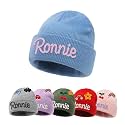 Custom Name Baby Beanie for Boys Girls, Personalized Knit Toddler Winter Hat for Kids, Hand Embroidered Winter Hat, Baby Gift