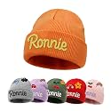 Custom Name Baby Beanie for Boys Girls, Personalized Knit Toddler Winter Hat for Kids, Hand Embroidered Winter Hat, Baby Gift