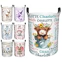 Custom Name Laundry Hamper, Personalized Laundry Baskets with Name for Boys Girls Women Men, Customized Collapsible Dirty Clothes Hamper Easy Storage Gifts for Bedroom Bathroom Living Room