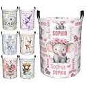 Custom Name Laundry Hamper, Personalized Laundry Baskets with Name for Boys Girls Women Men, Customized Collapsible Dirty Clothes Hamper Easy Storage Gifts for Bedroom Bathroom Living Room